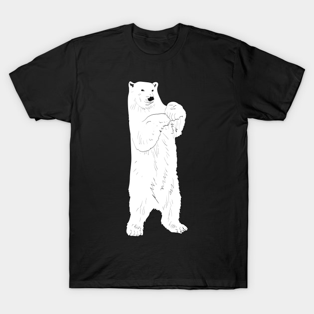 Standing polar bear T-Shirt by Protect friends